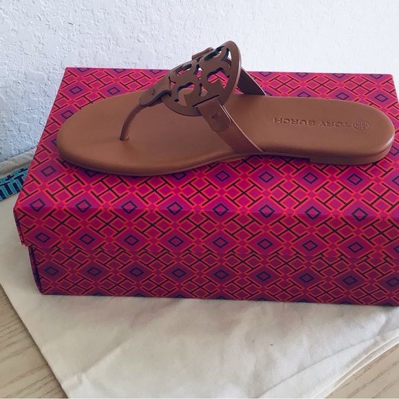 Tory Burch Miller Leather Sandals-New In Box With Dust Bag - Picture 11 of 14